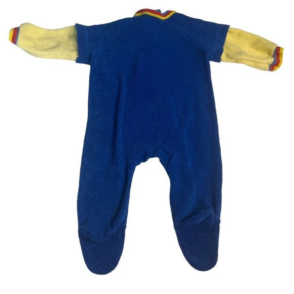 Vintage Carter’s Terry Cloth One Piece Footed Sleeper Romper Sz Med 12-18 Lbs - Picture 6 of 6